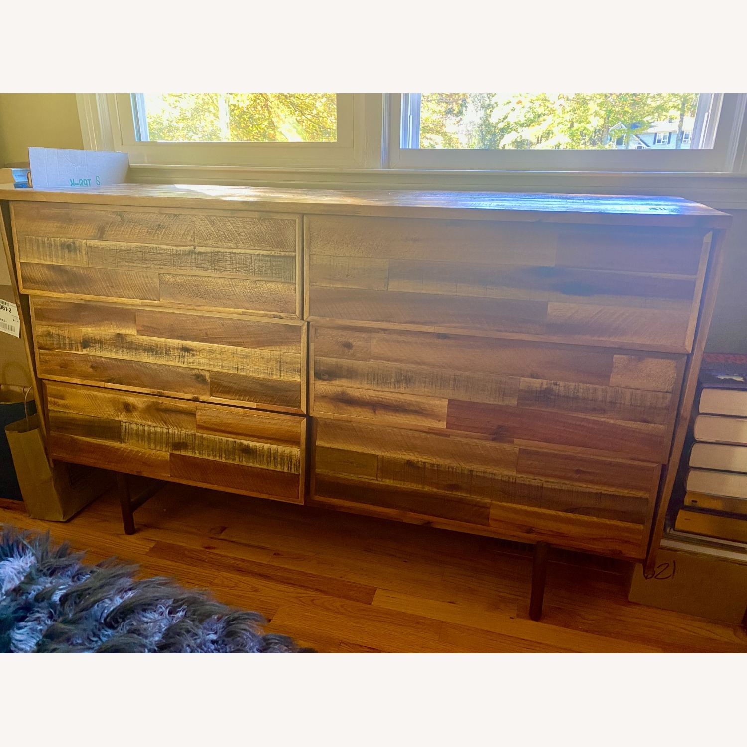 Armen Living Light Brown Wood Veneer Dresser - image-1