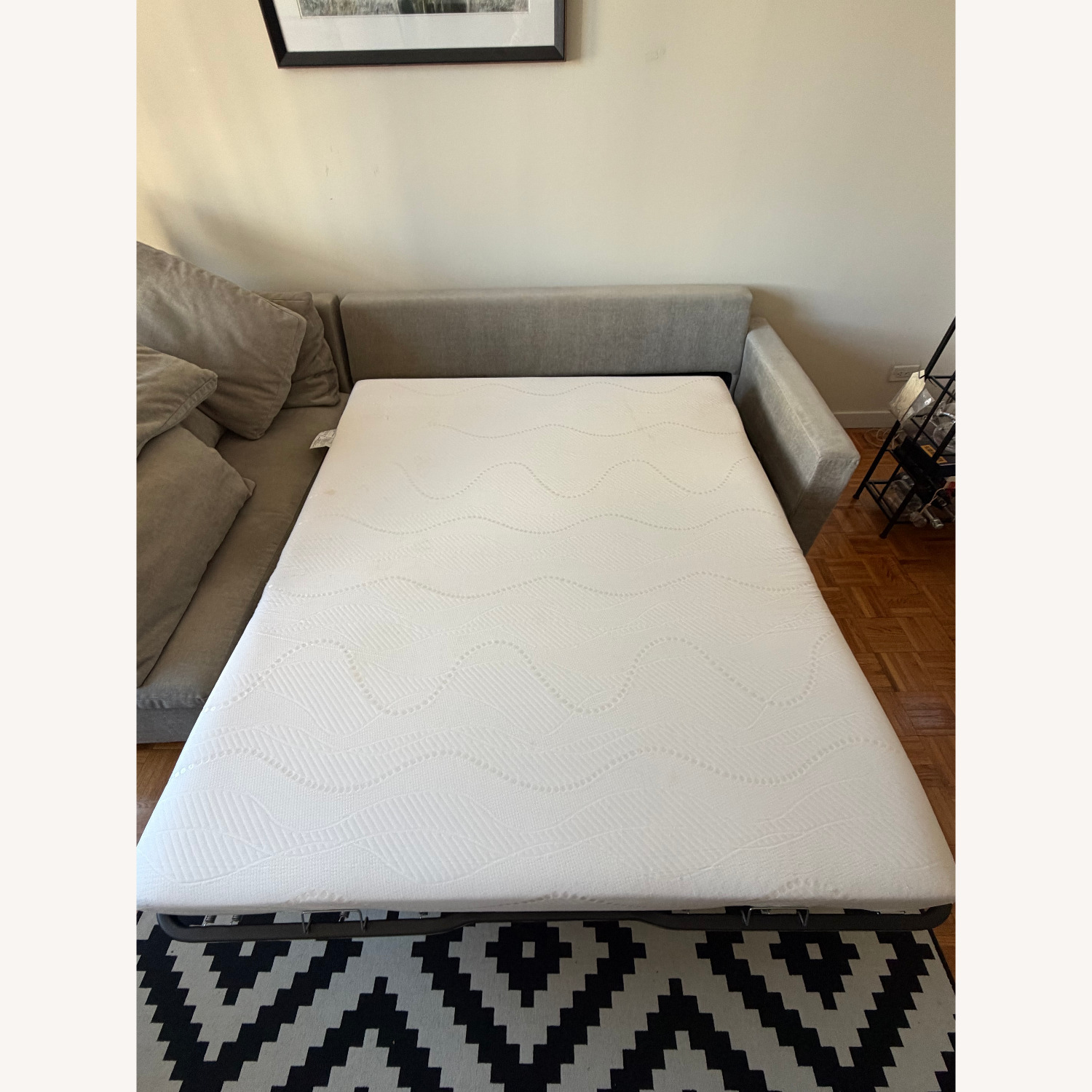 West Elm Harmony Right 2p Sleeper Storage Chaise Sofa - image-5