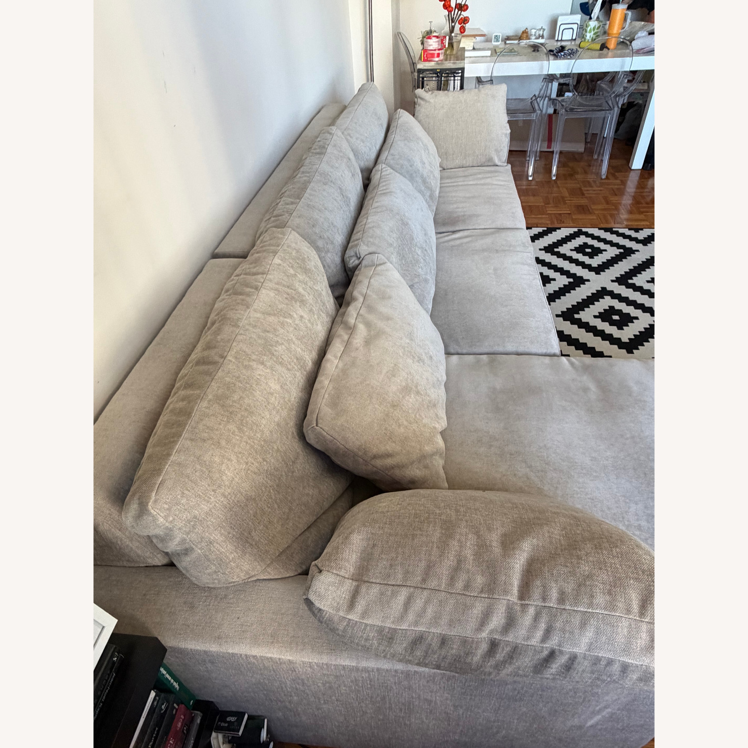 West Elm Harmony Right 2p Sleeper Storage Chaise Sofa - image-2