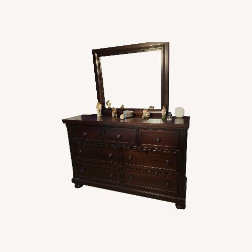 Used Vaughan Bassett Wood Dresser with Mirror for sale on AptDeco