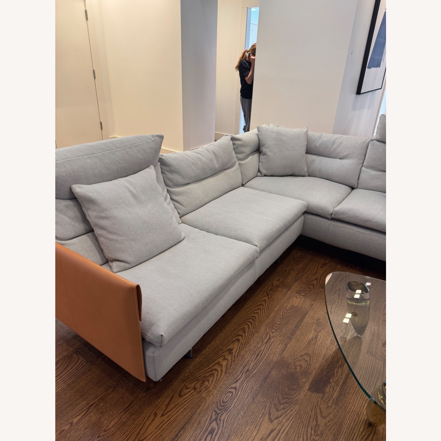 Poltrona Frau Natural 2 Piece Sectional - image-1