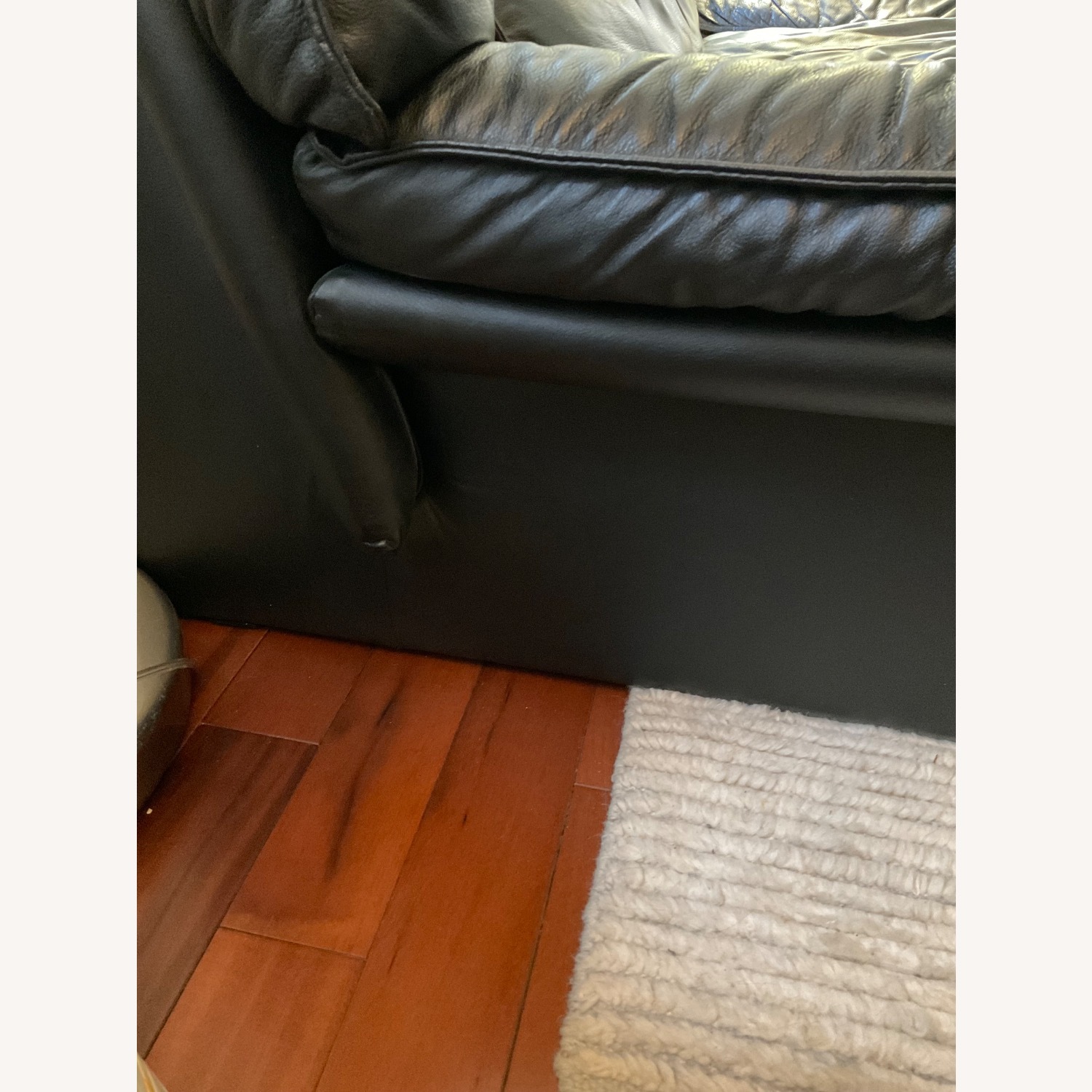 Nicoletti Salotti Vintage Black Leather Loveseat - image-4