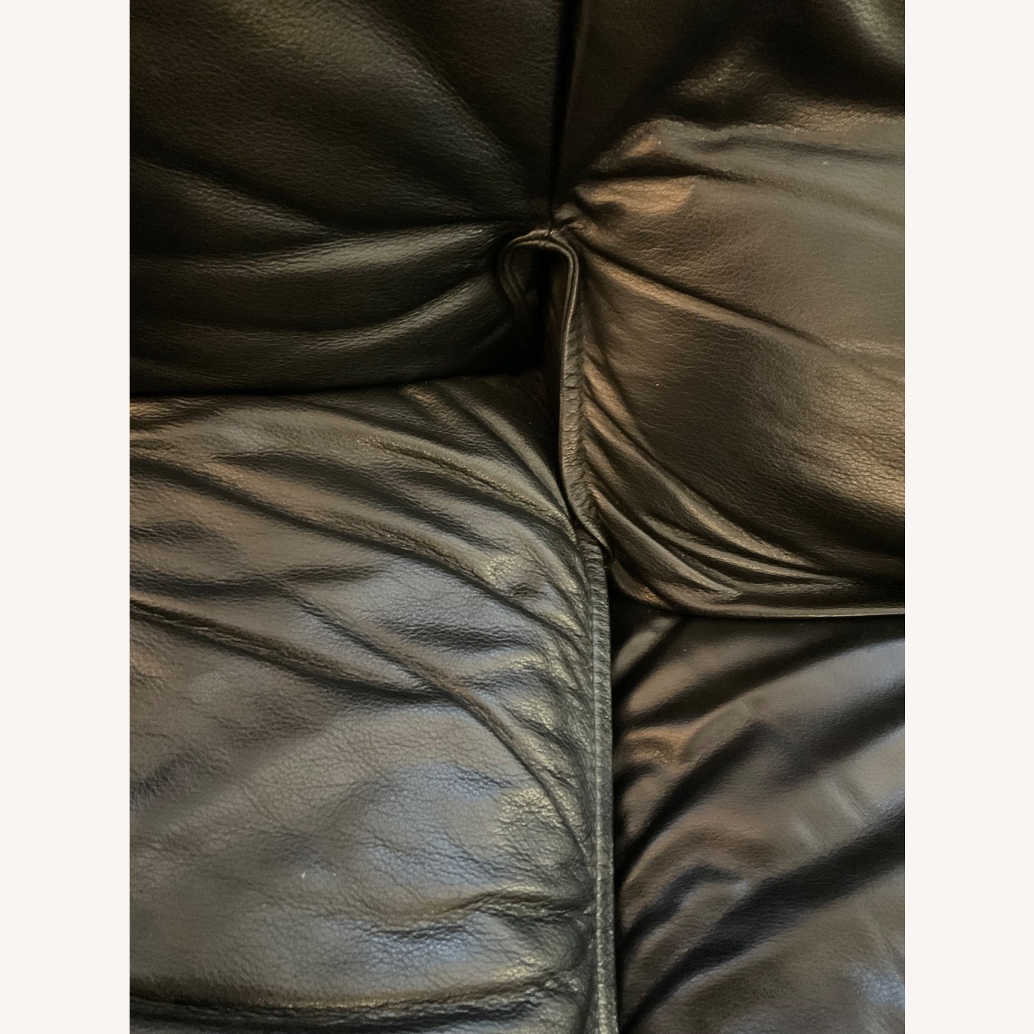 Nicoletti Salotti Vintage Black Leather Loveseat - image-6