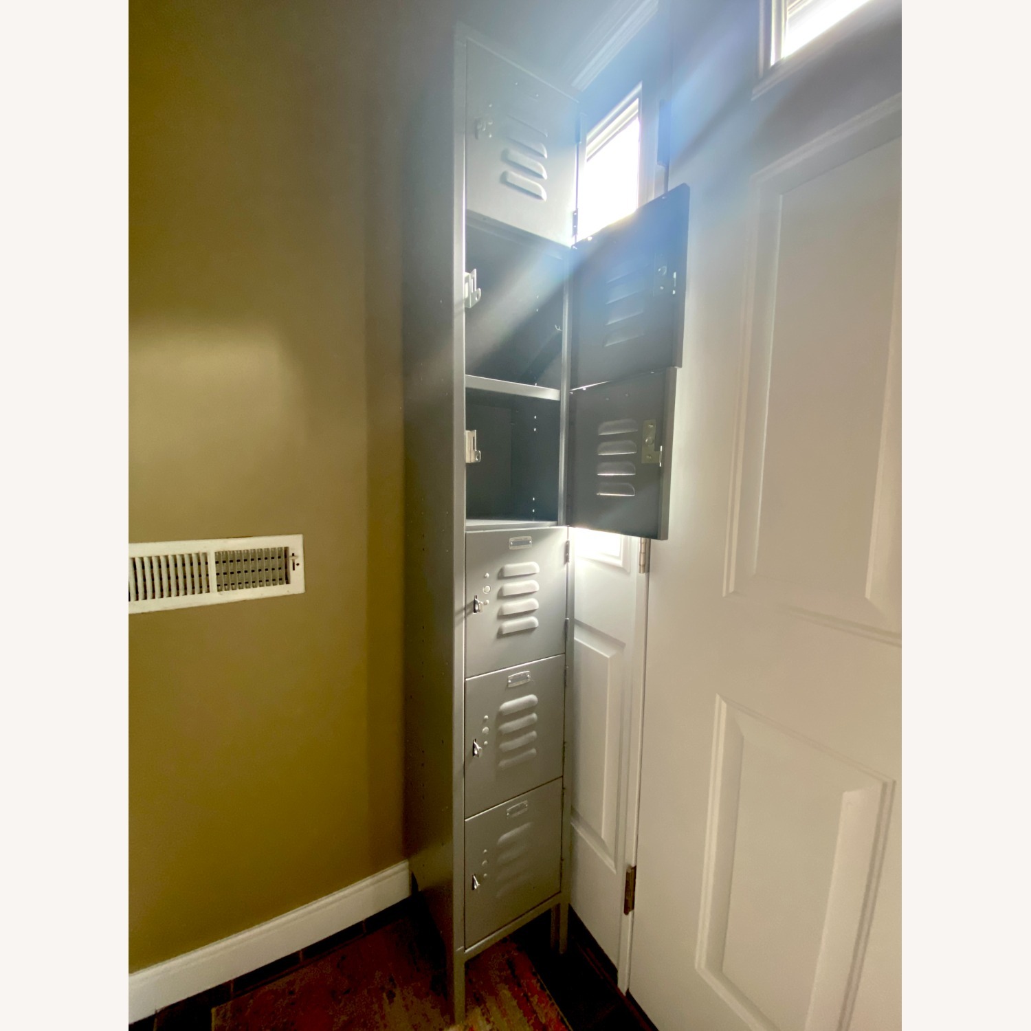 Slim 5-Door Industrial Locker Cabinet - image-2