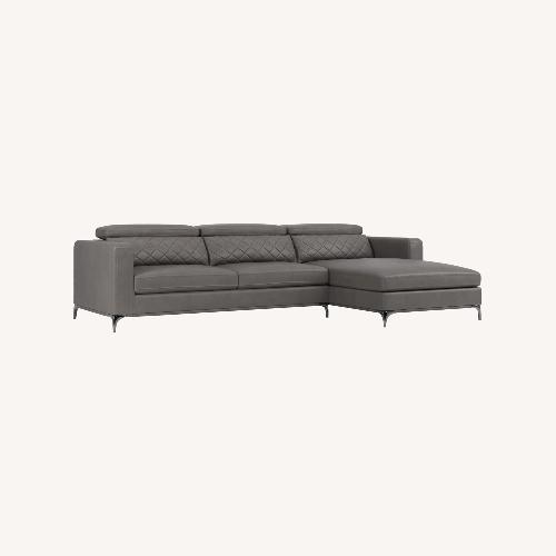 Used Rooms To Go Vía Sorrento Dark Gray 2 Piece Sectional for sale on AptDeco