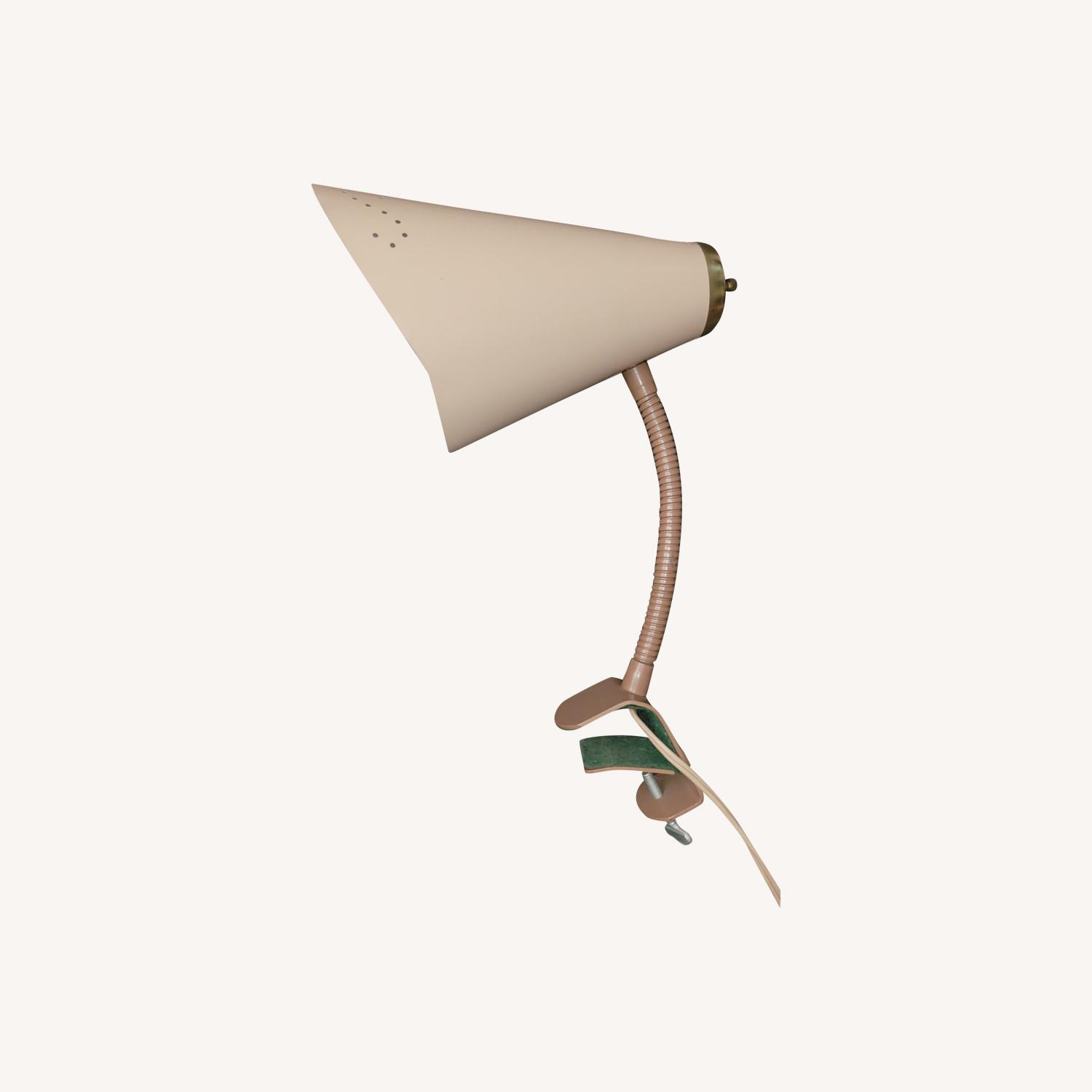 Light Brown Metal Table Lamp - image-0