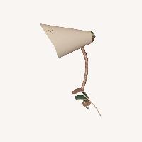 Light Brown Metal Table Lamp