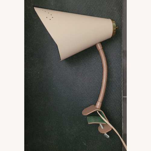 Used Light Brown Metal Table Lamp for sale on AptDeco