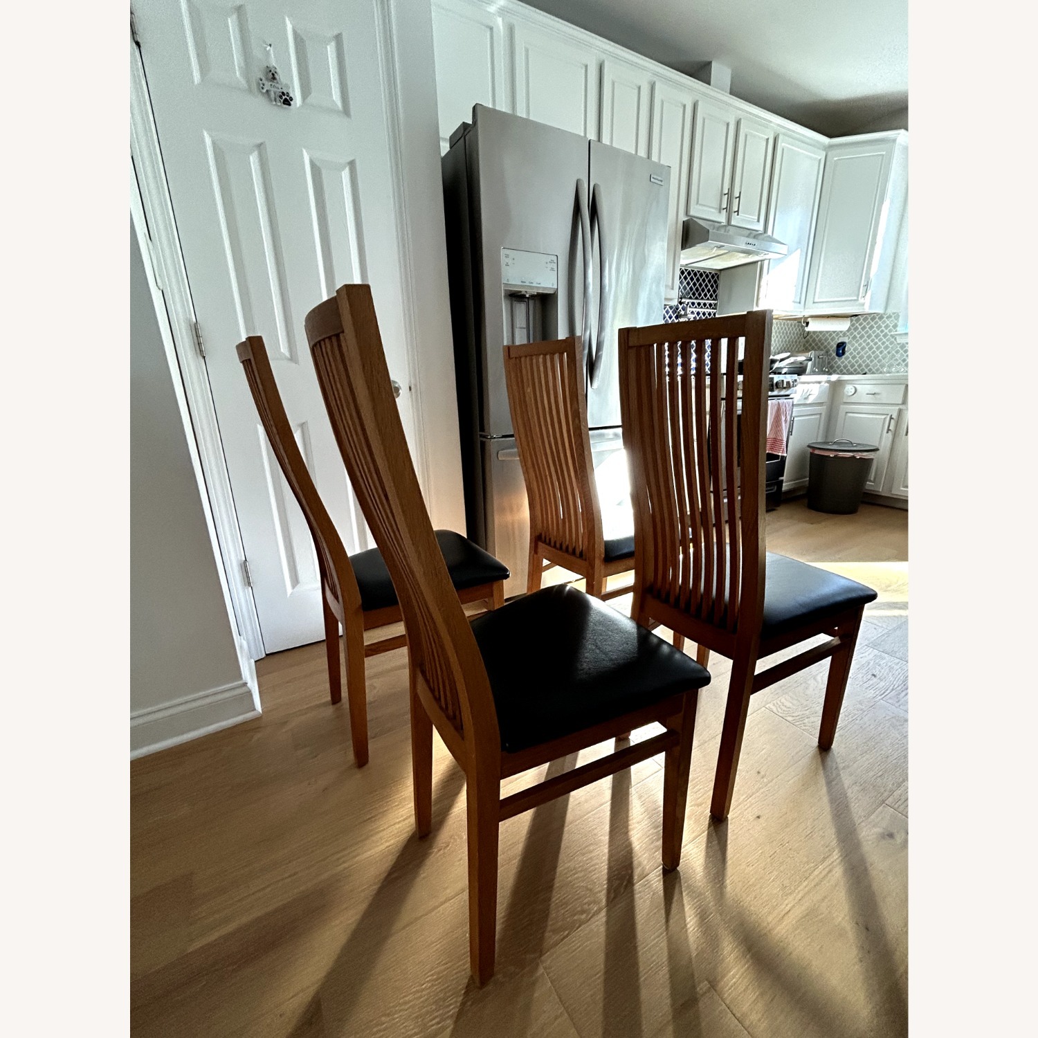 Natural Wood Dining Chairs - image-3