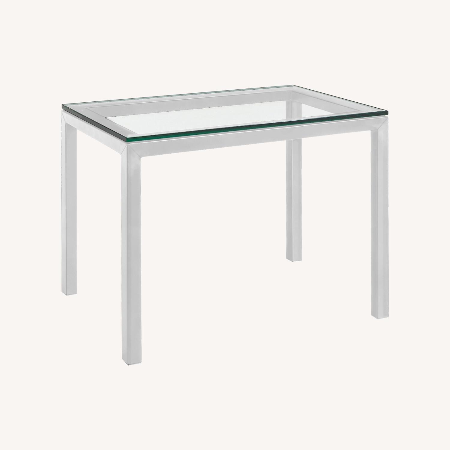 Room & Board Rand Silver Metal/Glass Side Table - image-0