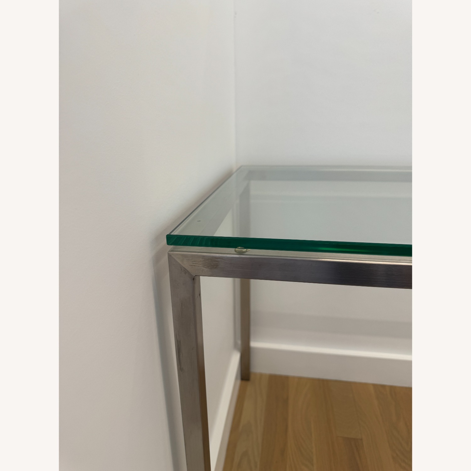 Room & Board Rand Silver Metal/Glass Side Table - image-4