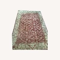 Hand-Knotted 100% Wool Oushak Carpet