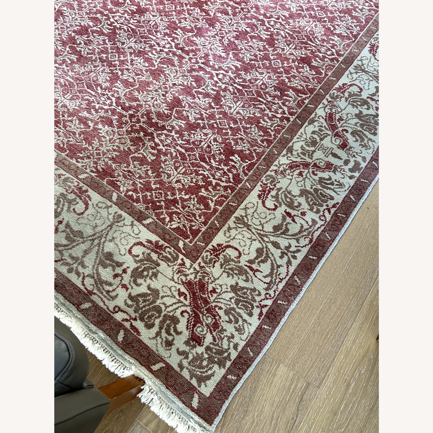 Hand-Knotted 100% Wool Oushak Carpet - image-5
