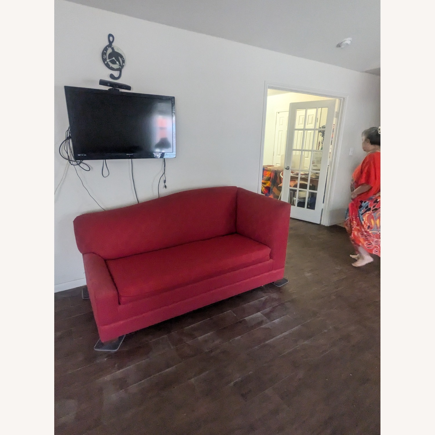 Red Sofa Bed - image-1