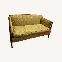 Huffman Koos Furniture Gold Fabric Loveseat
