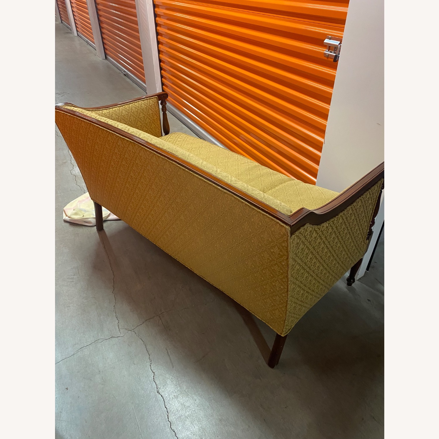 Huffman Koos Furniture Gold Fabric Loveseat - image-2