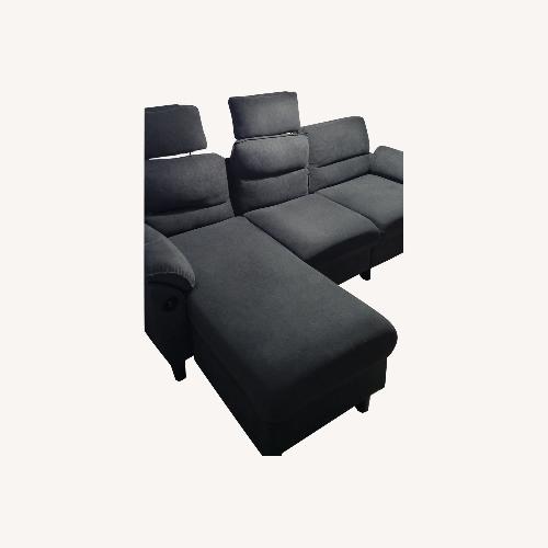 Used Dark Gray Fabric 3+ Piece Sectional for sale on AptDeco