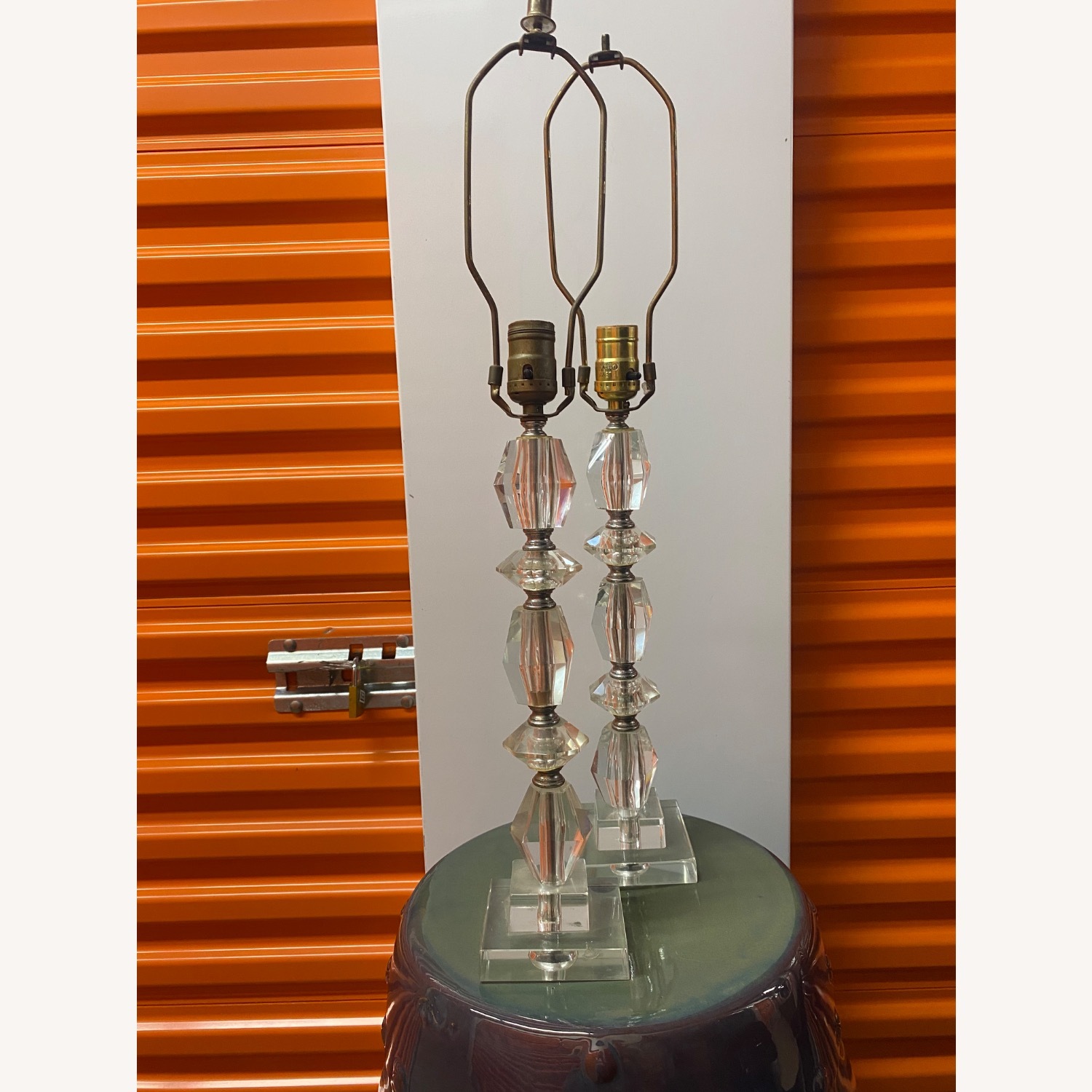 Vintage/Antique Finds Transparent Table Lamps - image-1