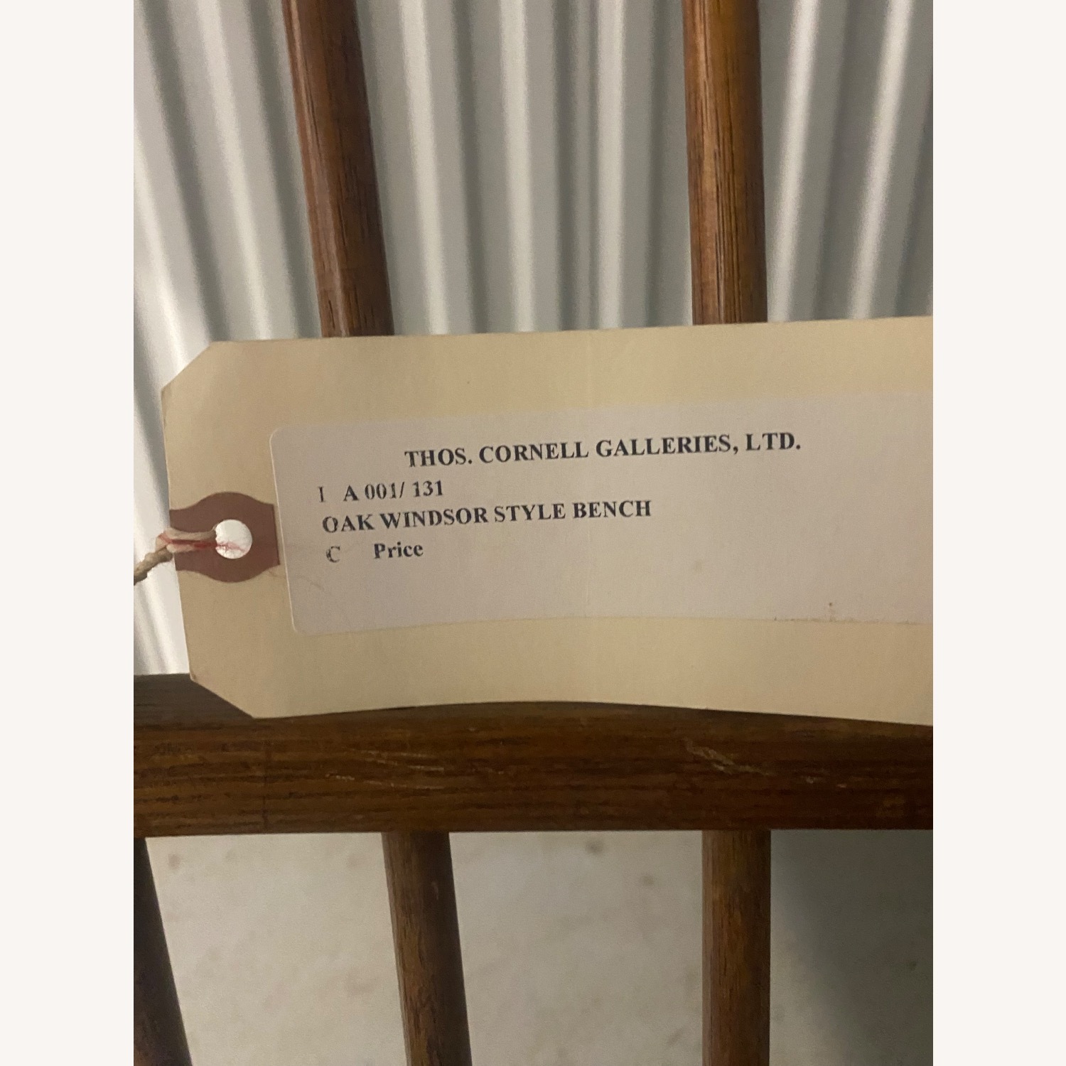 Vintage/Antique Finds Dark Brown Wood Loveseat - image-1