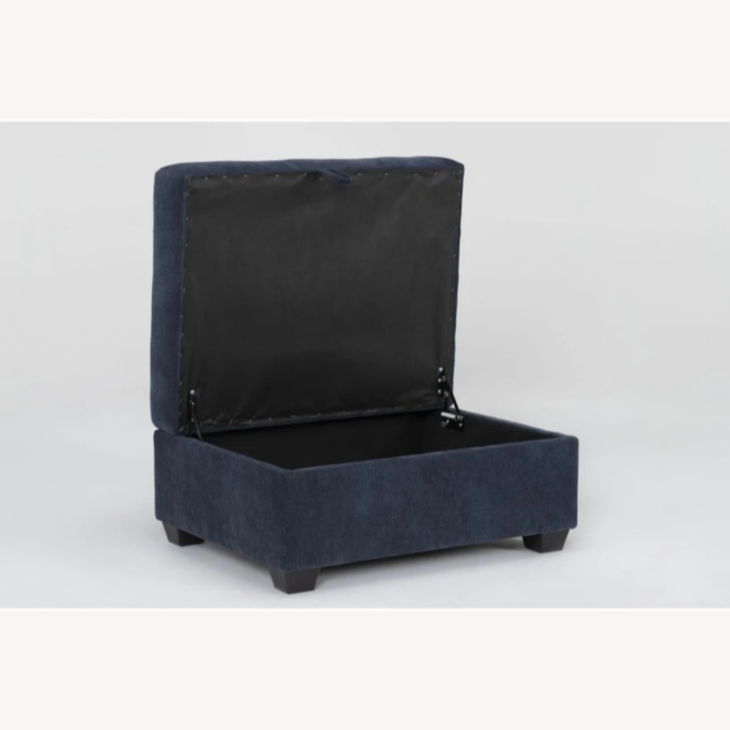 Living Spaces Bonaterra Blue Fabric Sleeper Sofa - image-3