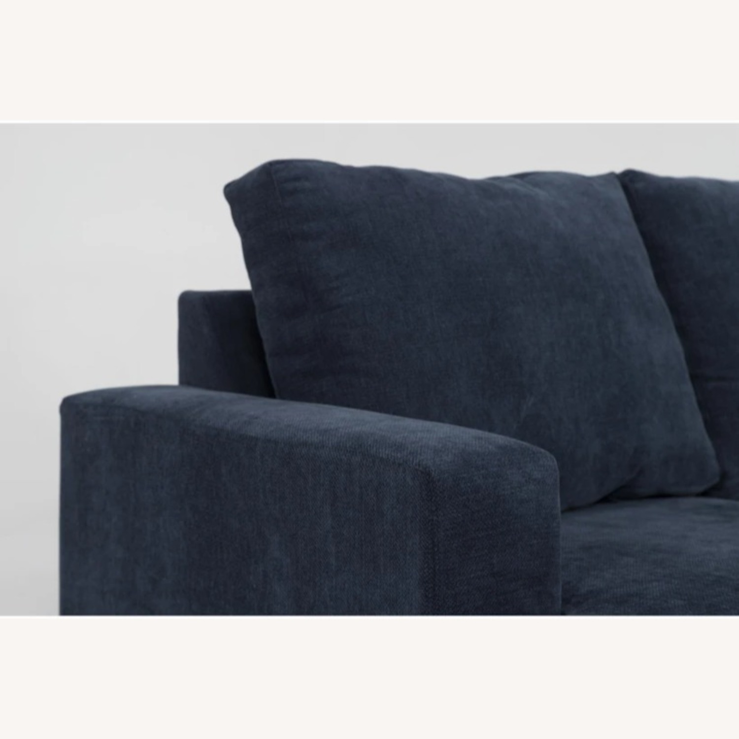 Living Spaces Bonaterra Blue Fabric Sleeper Sofa - image-4