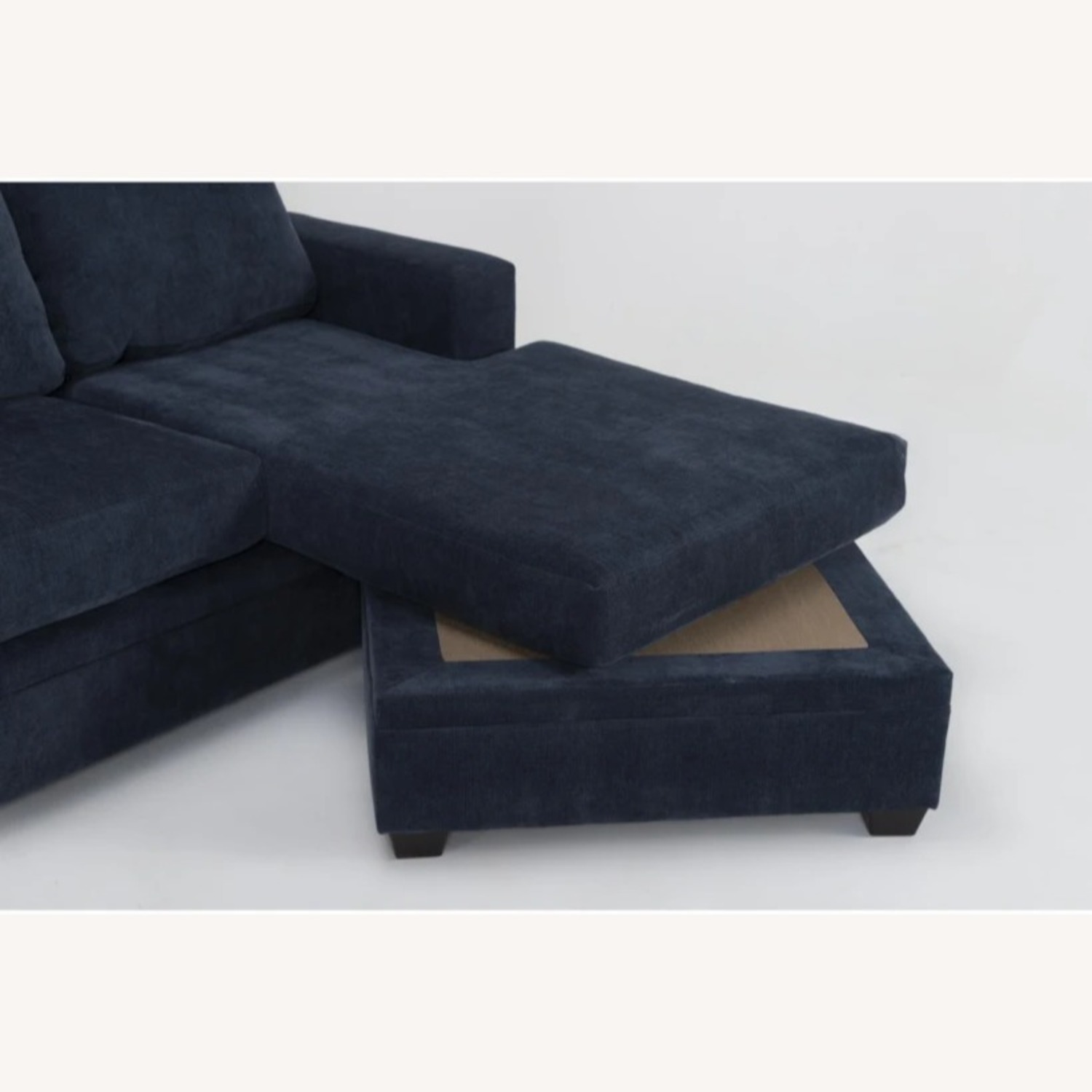 Living Spaces Bonaterra Blue Fabric Sleeper Sofa - image-2