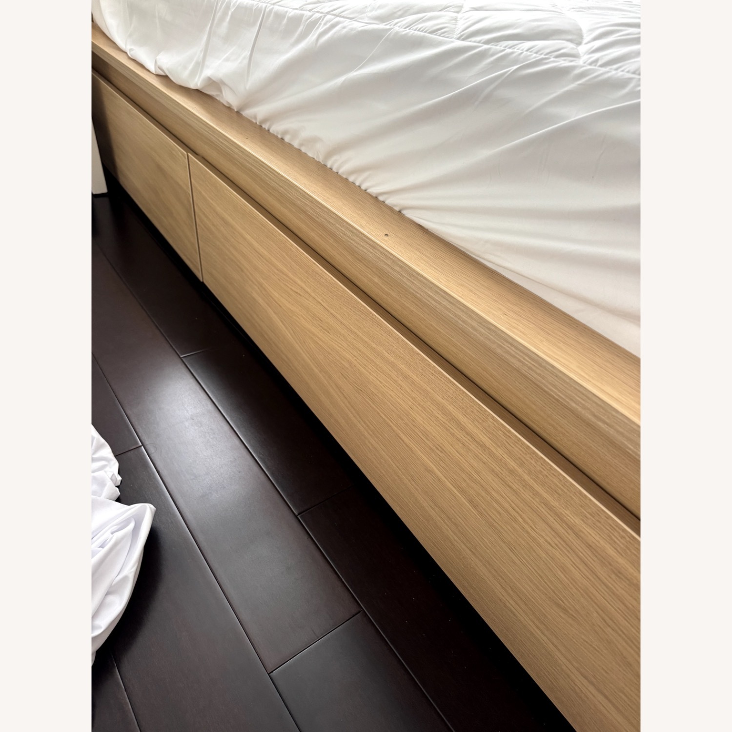 IKEA Malm Queen Bed with 4 Storage Drawers - image-2