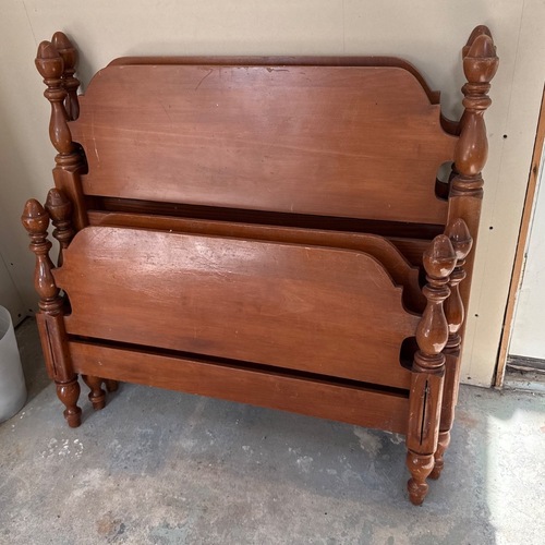 Used Maple Twin Bed Frames with Steel Sides for sale on AptDeco