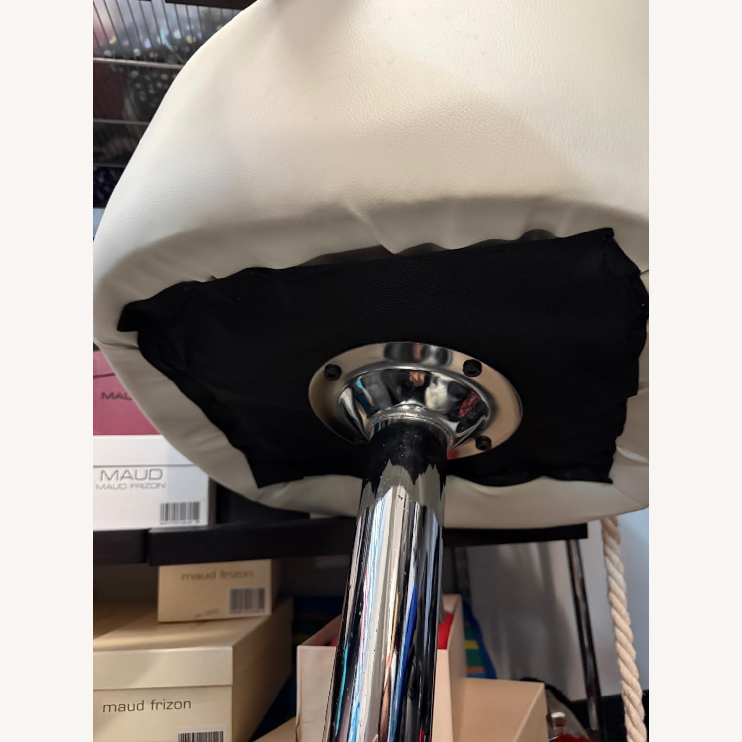 White Metal Stool - image-18