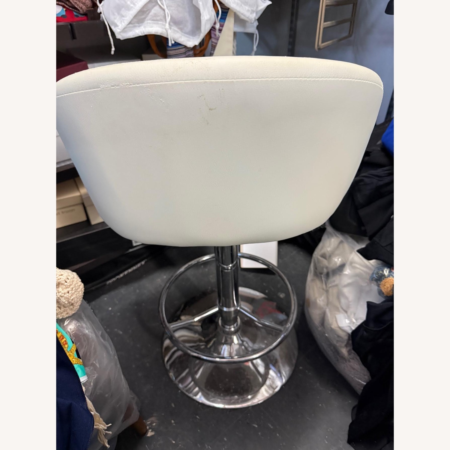 White Metal Stool - image-12