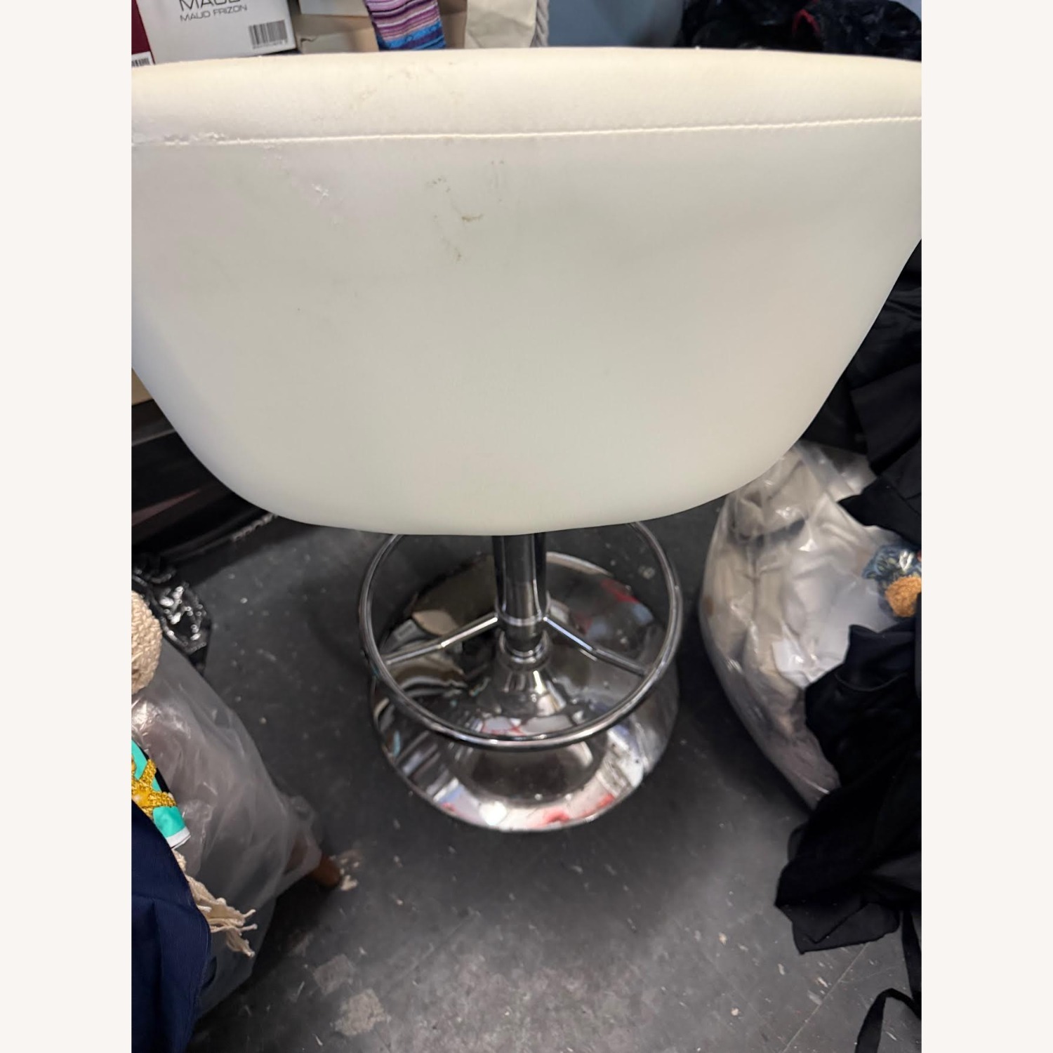 White Metal Stool - image-13