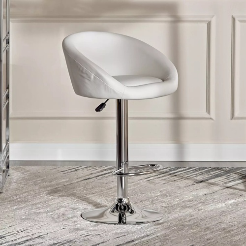 Used White Metal Stool for sale on AptDeco