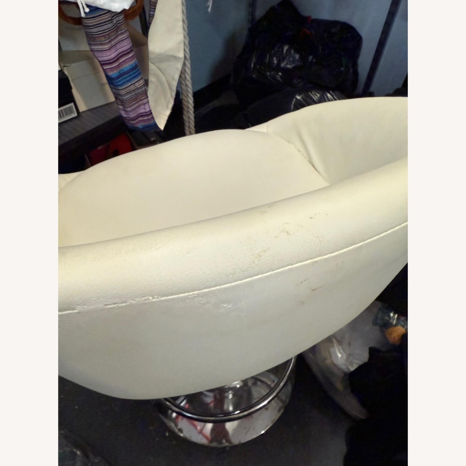 White Metal Stool - image-16