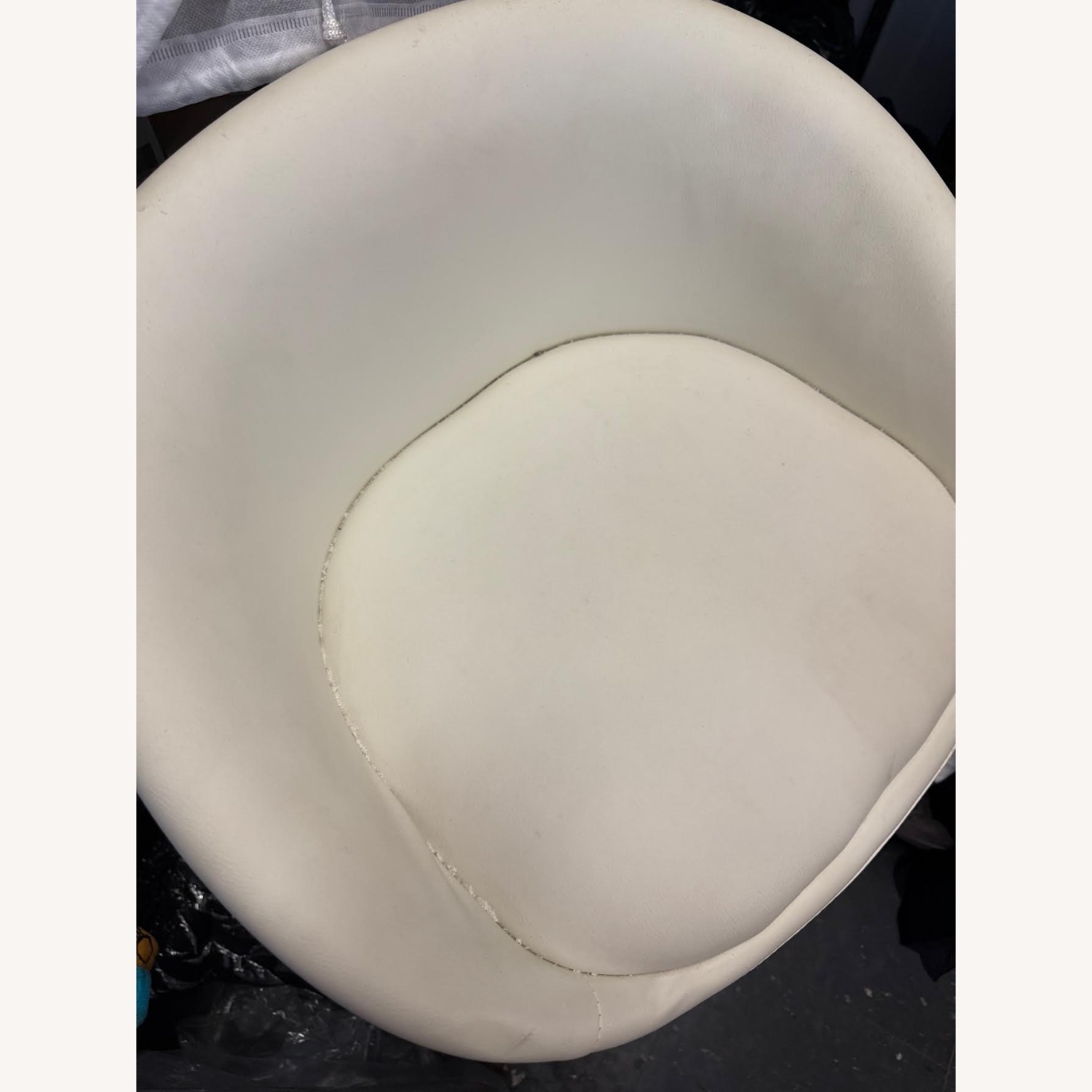 White Metal Stool - image-4