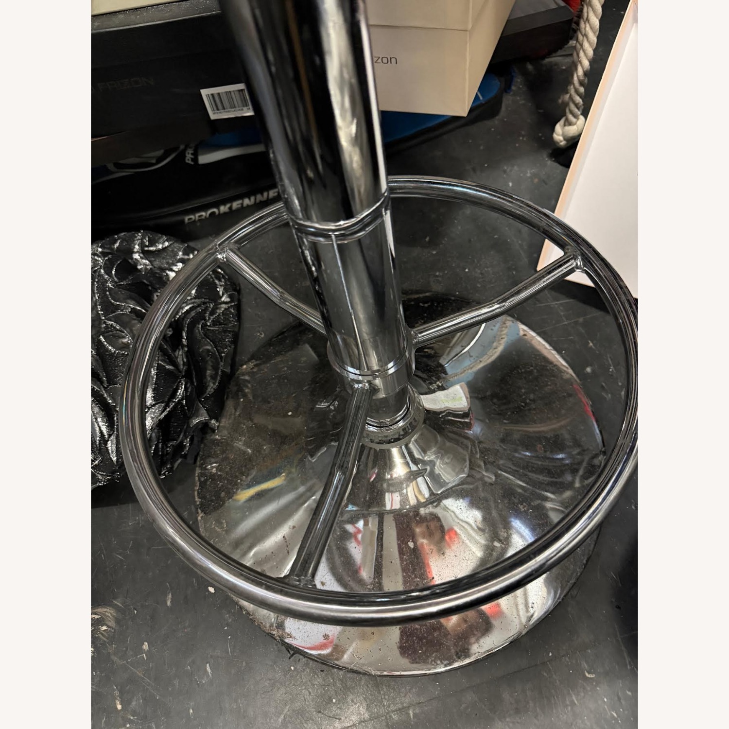 White Metal Stool - image-8