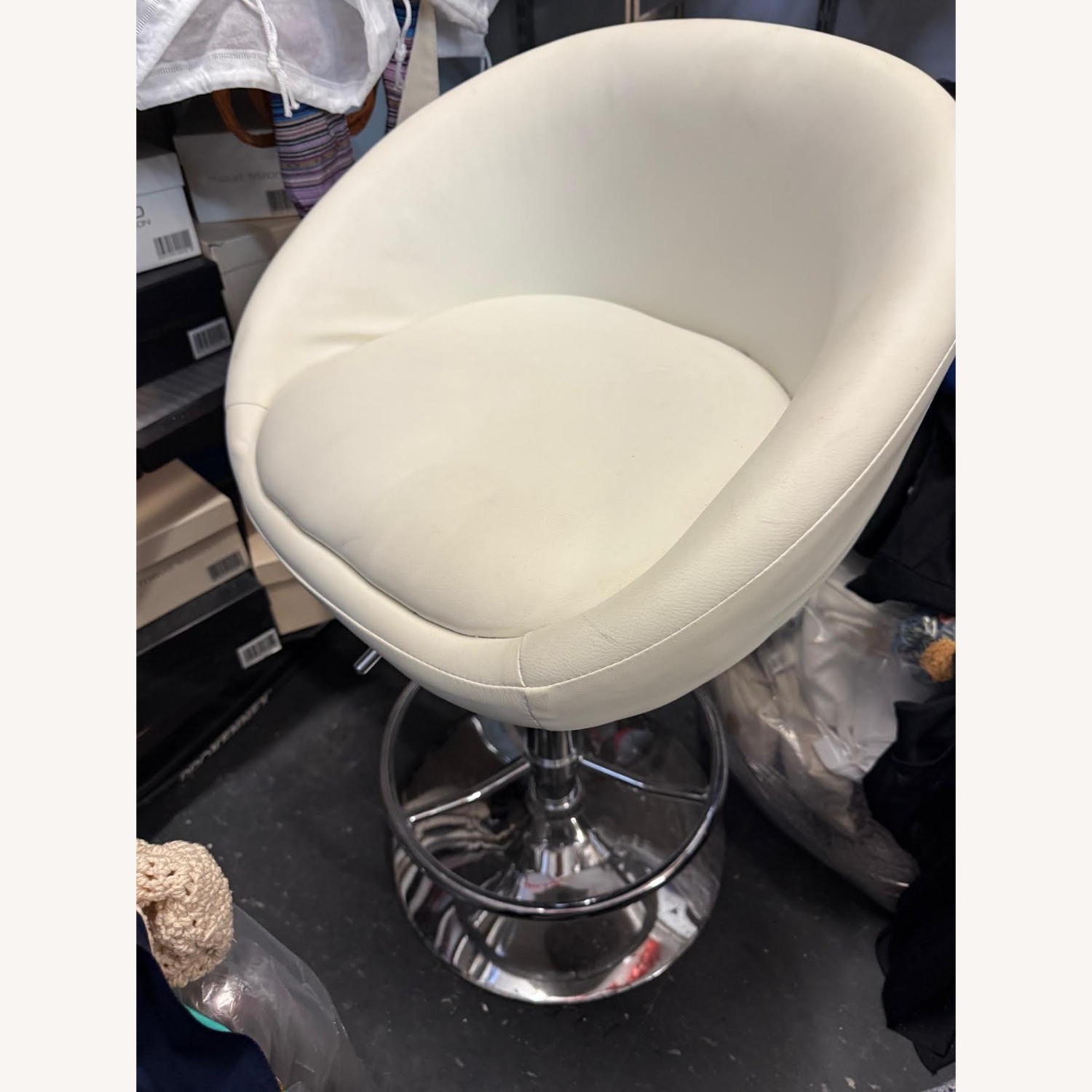 White Metal Stool - image-21