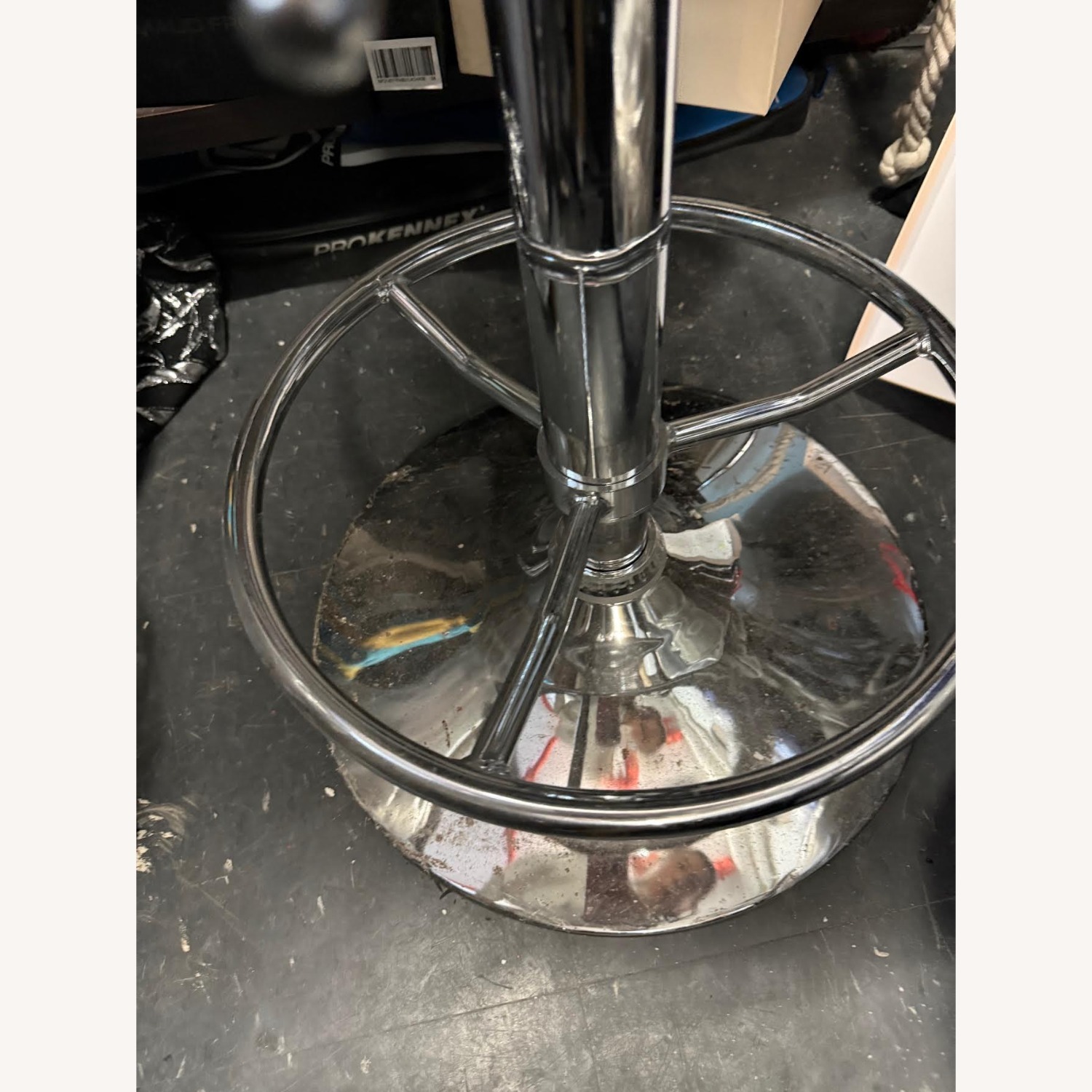 White Metal Stool - image-9