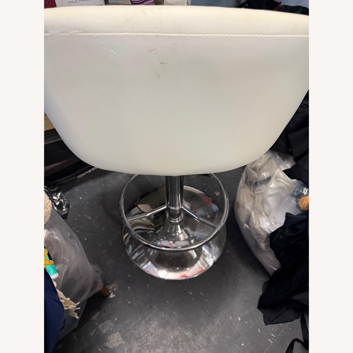 White Metal Stool - image-14