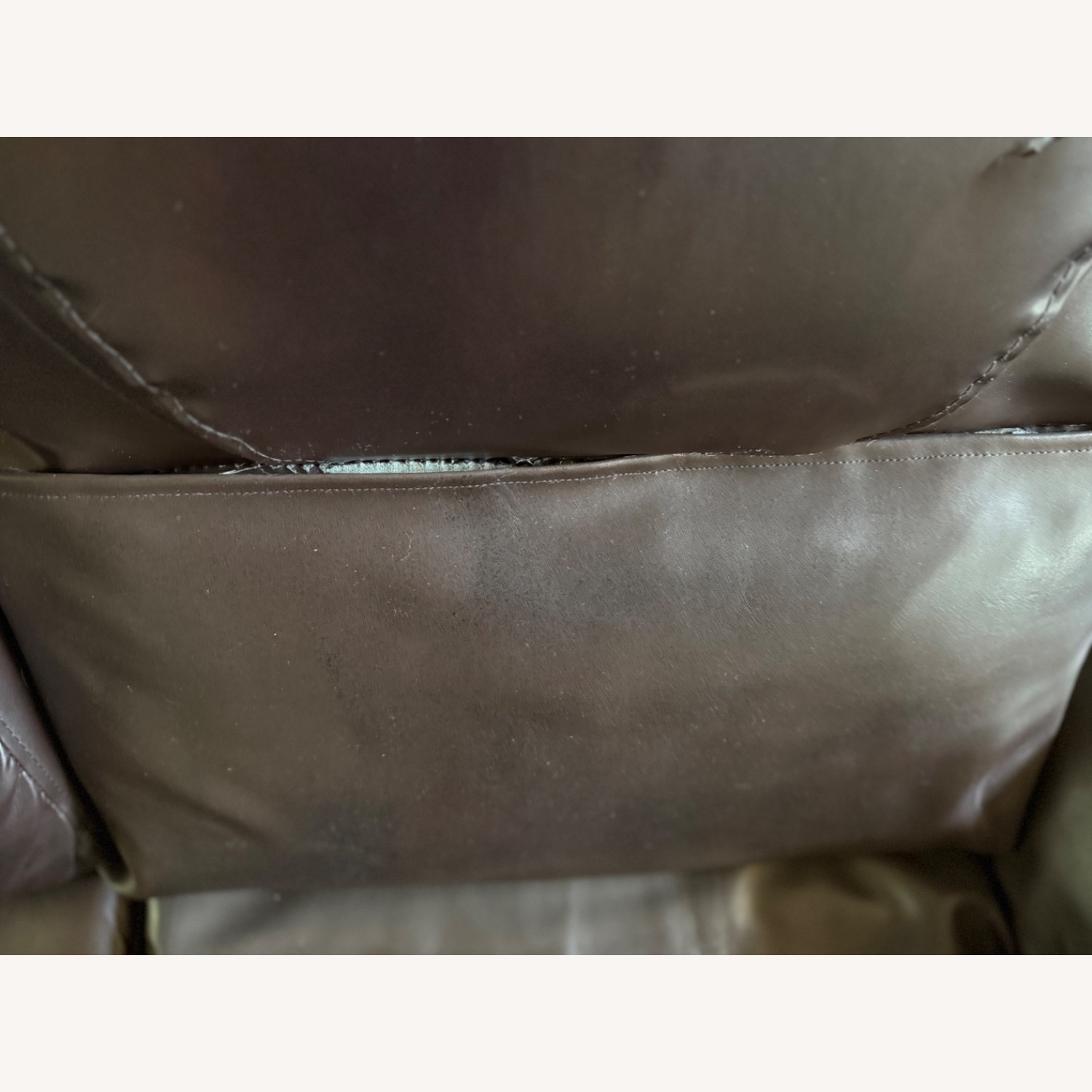 Dark Brown Leather 2 Seater Recliner Couch - image-26