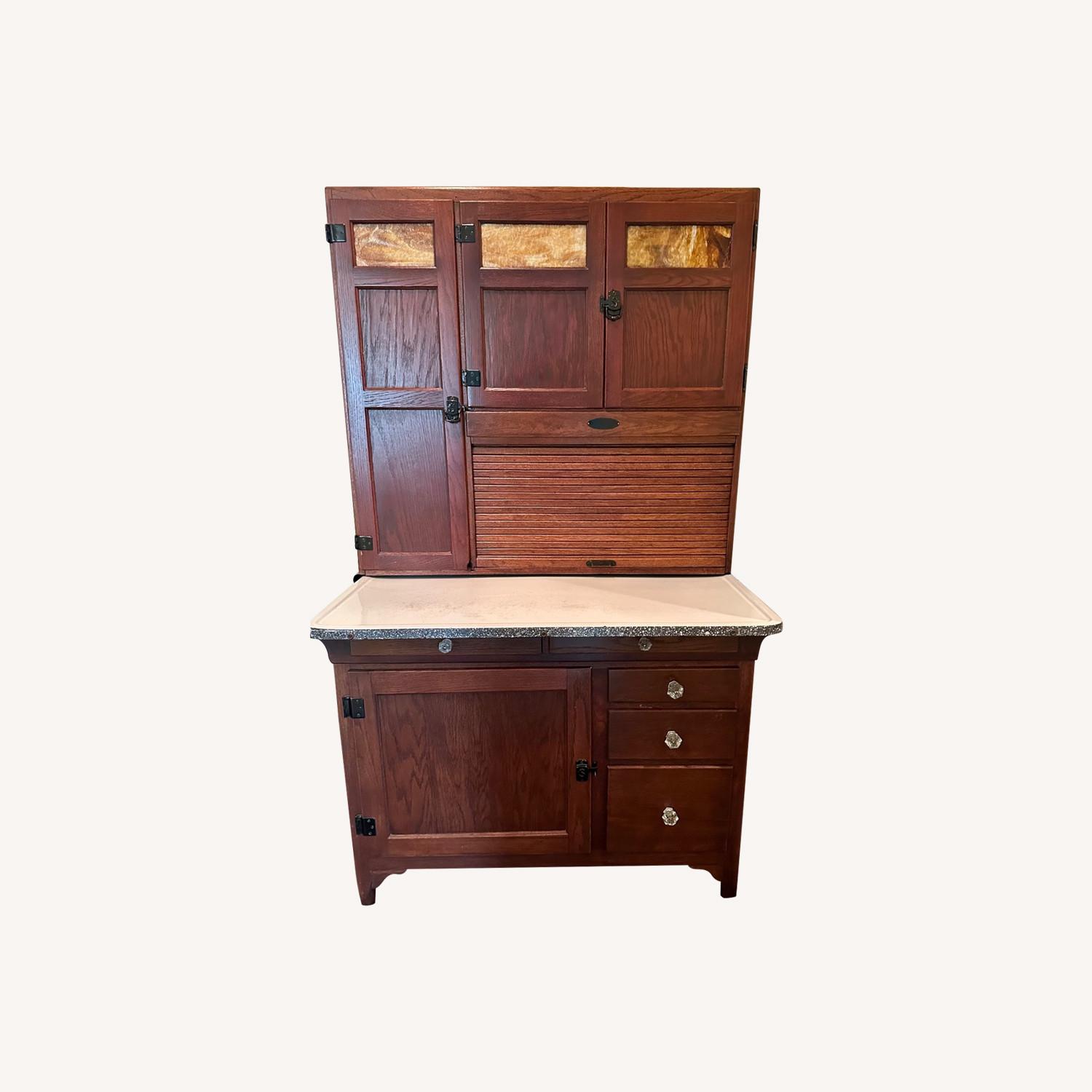 Vintage/Antique Sellers Dark Brown Wood Sideboard - image-0