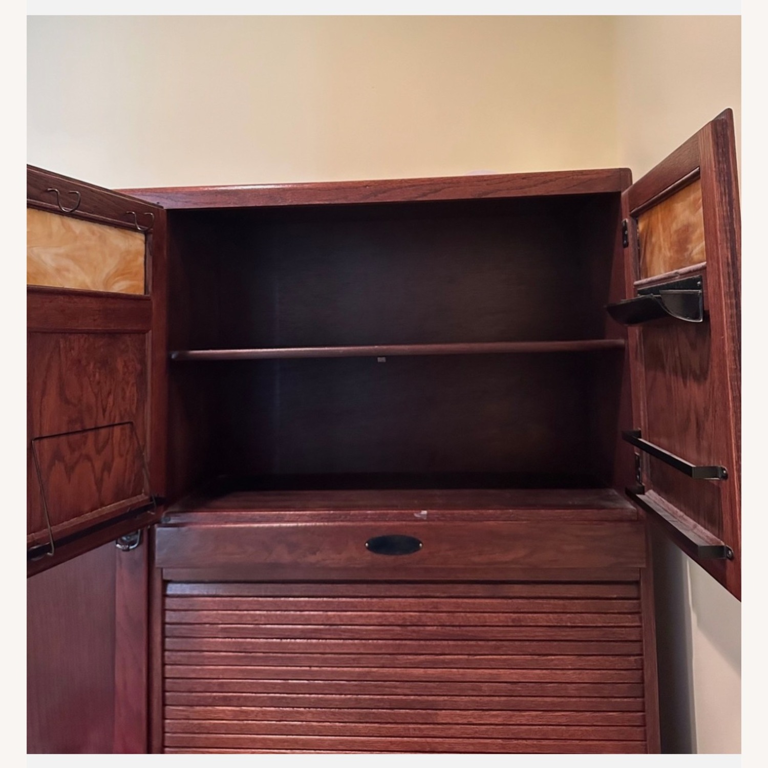 Vintage/Antique Sellers Dark Brown Wood Sideboard - image-10