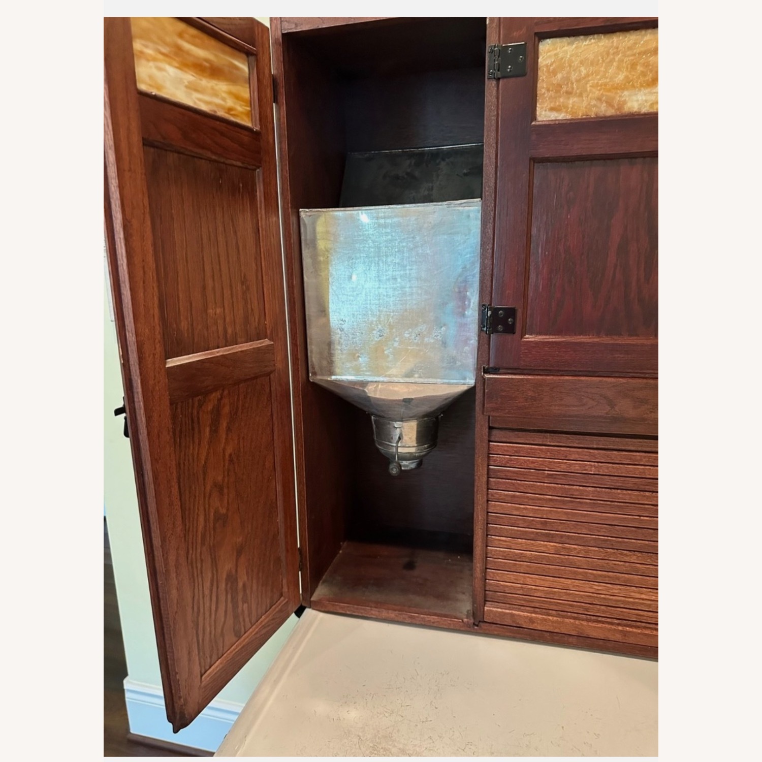 Vintage/Antique Sellers Dark Brown Wood Sideboard - image-2