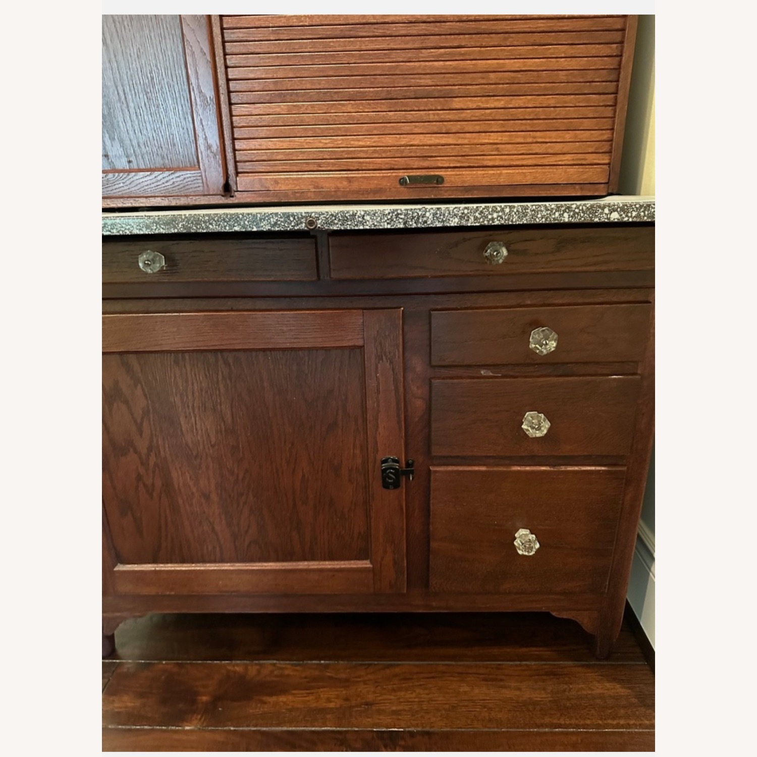 Vintage/Antique Sellers Dark Brown Wood Sideboard - image-3