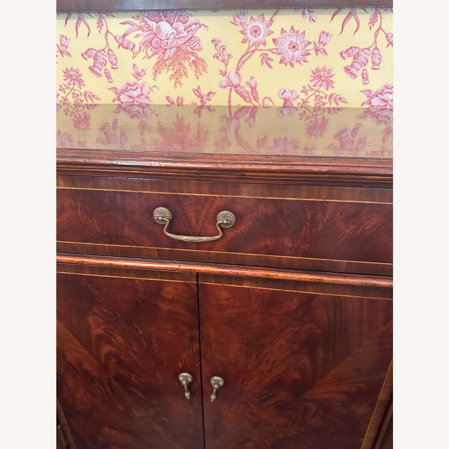 Jonathan Charles Starburst Mahogany Side Cabinet - image-3