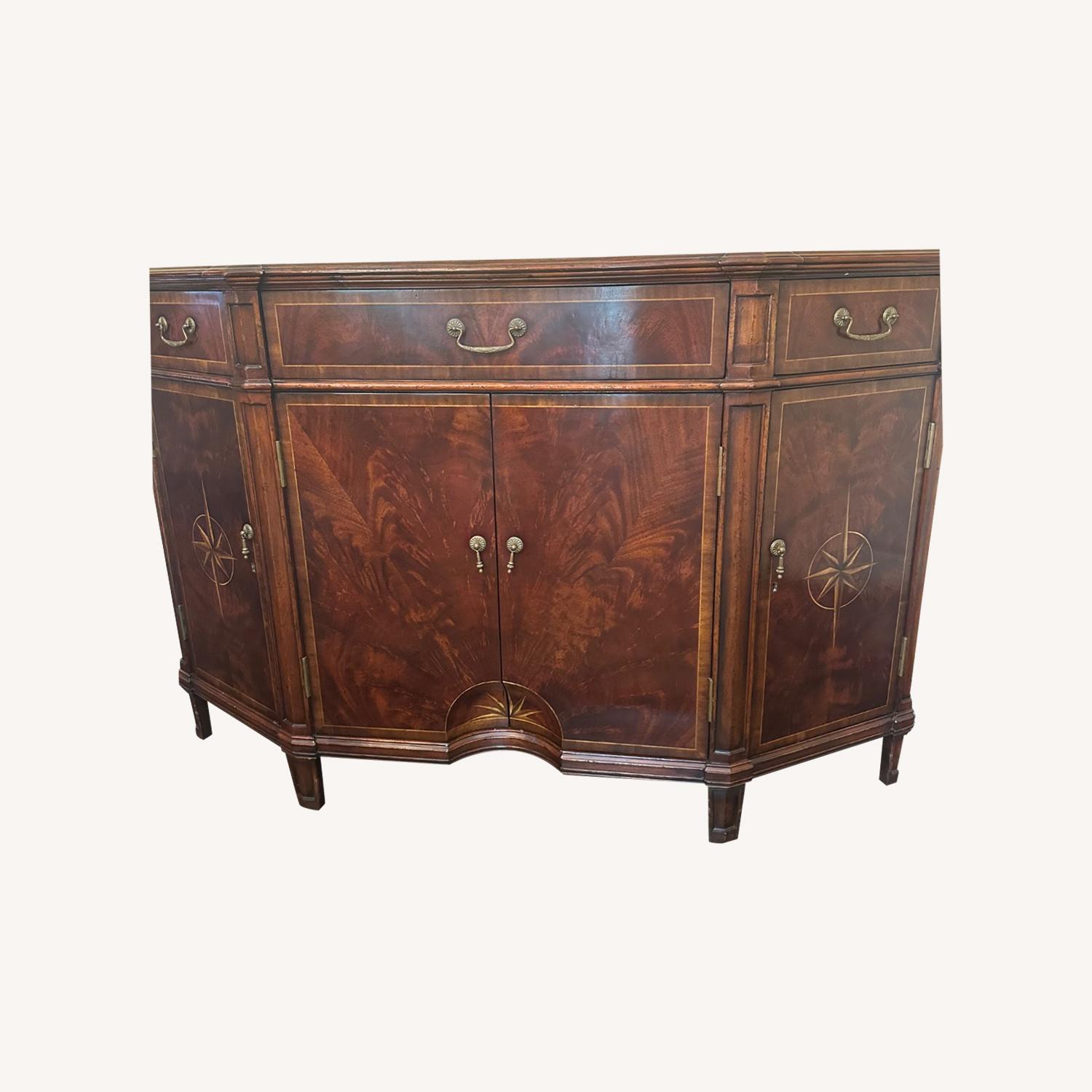 Jonathan Charles Starburst Mahogany Side Cabinet - image-12