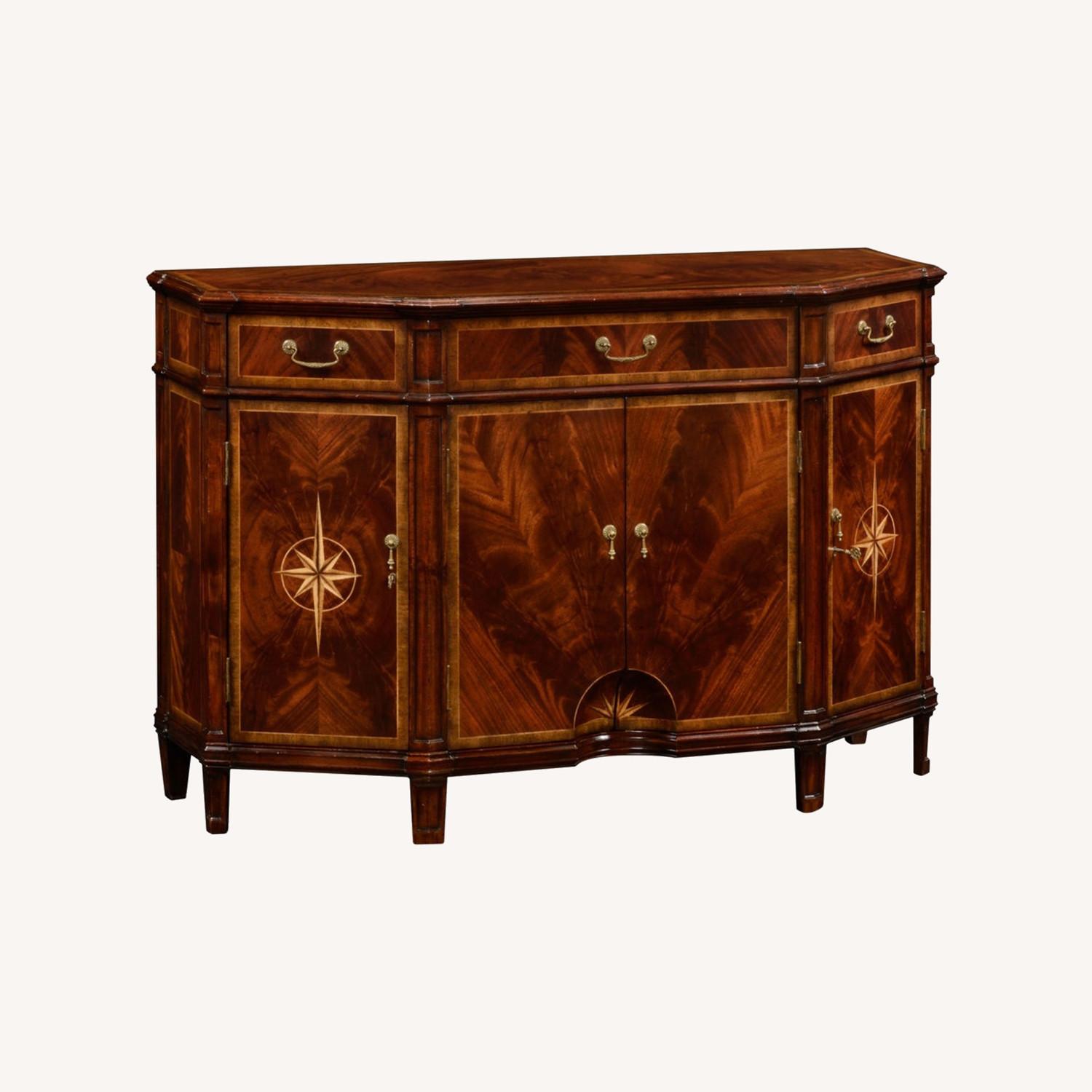 Jonathan Charles Starburst Mahogany Side Cabinet - image-0