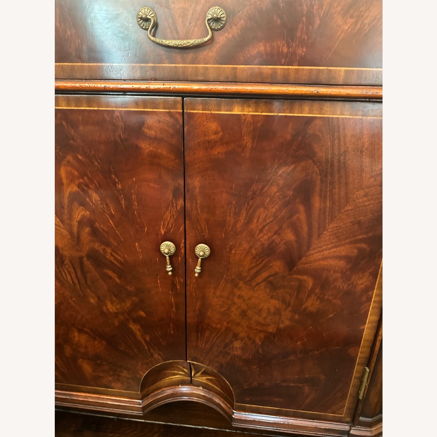 Jonathan Charles Starburst Mahogany Side Cabinet - image-2