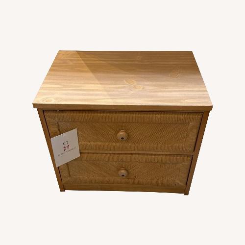 Used Carved Wood Front 2-Drawer Nigthstand for sale on AptDeco