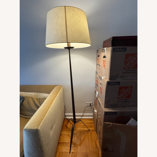 Used Vintage/Antique Dark Brown Bronze Floor Lamp 2 for sale on AptDeco