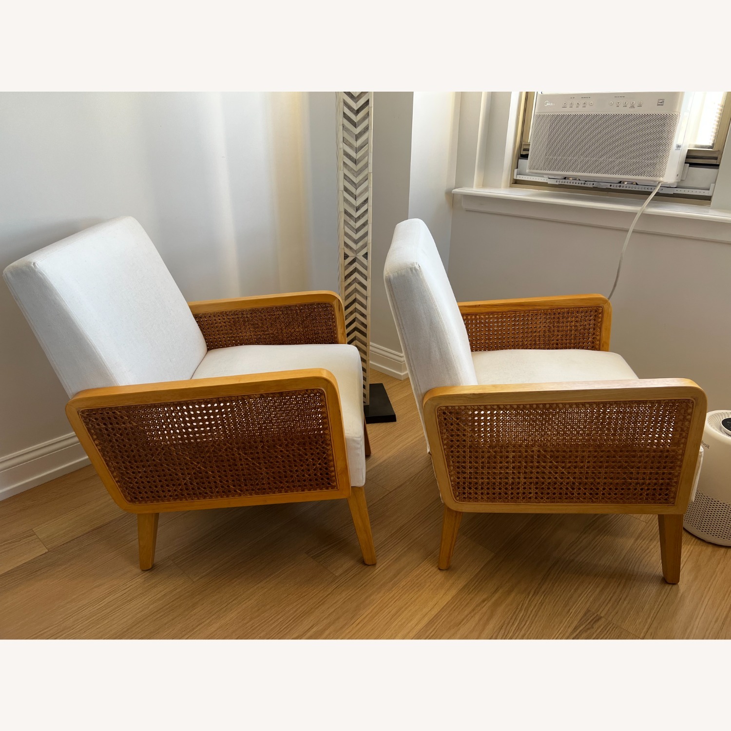 Wayfair White Rattan Accent Chairs - image-2